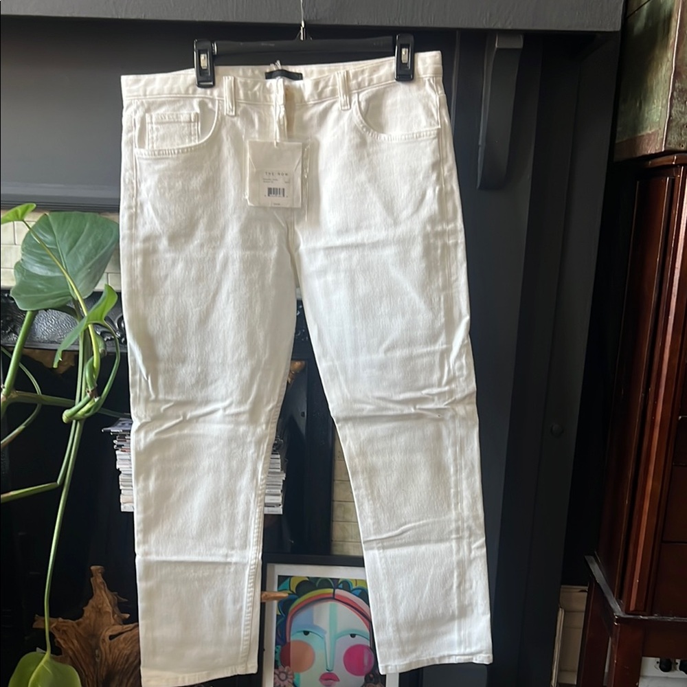 The Row NWT  White Ashland Jean size 12